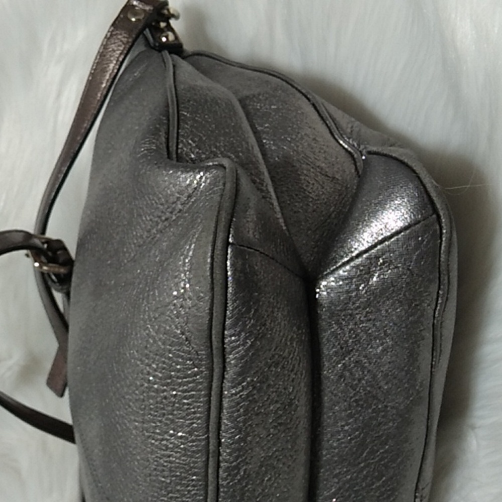 SALE! Kate Spade Oxidized Silver Metallic Tassels Crossbody & Matching Wallet - Picture 8 of 16